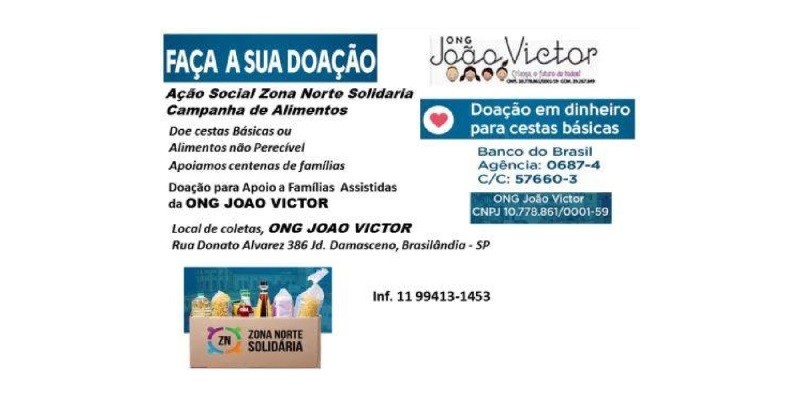 Arrecadação - ONG João Victor